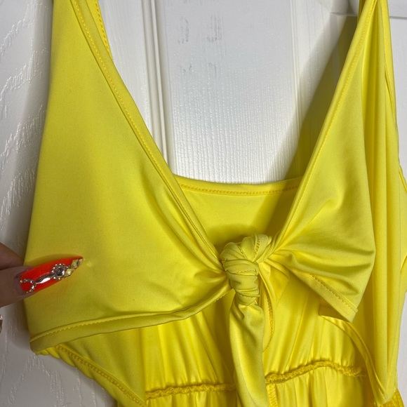 Oh Polly Dresses Oh Polly Yellow Summer Two Piece Dress Mesh Flowy Oh polly dresses oh polly yellow summer two piece dress mesh flowy
